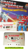 Transformers When CONTINENTS COLLIDE 1985 book