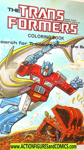 Transformers COLORING BOOK 1984 marvel book 1