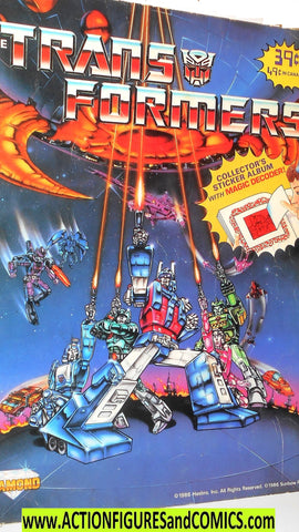 Transformers MOVIE STICKER ALBUM 1986 Nearly Complete