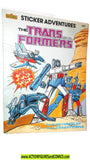 Transformers STICKER ADVENTURES 1984 Marvel new