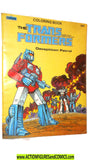 Transformers COLORING BOOK 1984 marvel book 10