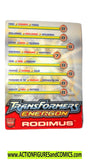 Transformers RODIMUS PRIME Energon 2003 Trading card