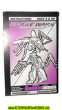 Transformers beast wars TRANSQUITO 1996 Instr file card