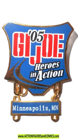 gi joe CONVENTION 2005 PIN '05 JoeCon Heroes in Action