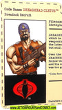 Gi joe Dreadnock CLETUS 2004 FILE CARD fc sdcc joecon