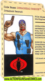 Gi joe Dreadnock ROSCOE 2004 FILE CARD fc sdcc joecon