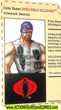 Gi joe Dreadnock BILLY-BOB 2004 FILE CARD fc sdcc joecon