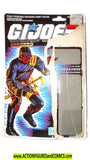 gi joe IRON GRENADIER 1988 100% complete w Full Card v1