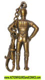 star wars C-3PO Solid metal Keychain 1996 vintage droid