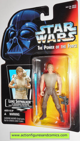 star wars action figures LUKE SKYWALKER DAGOBAH Transition tray power of the force hasbro toys moc mip mib