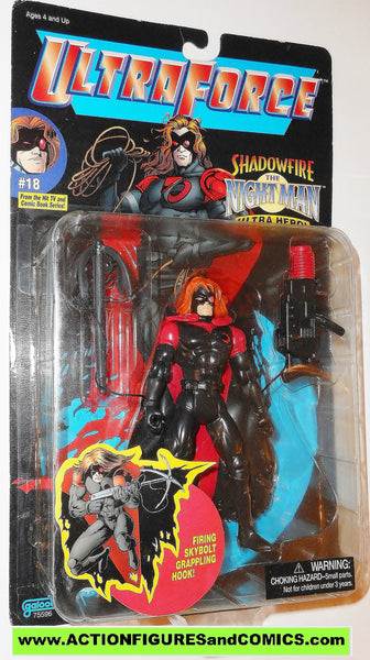 Ultraforce THE NIGHT MAN shadowfire 1995 chase black chrome card #18 g ...