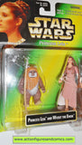 star wars action figures PRINCESS LEIA WICKET EWOK .00 gray back power of the force moc