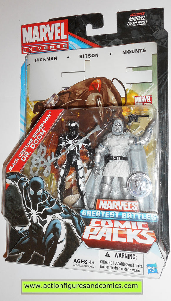 marvel universe SPIDER-MAN vs DR DOOM future foundation black comic pa ...