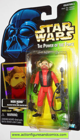 star wars action figures NIEN NUNB power of the force 1997 hasbro toys moc