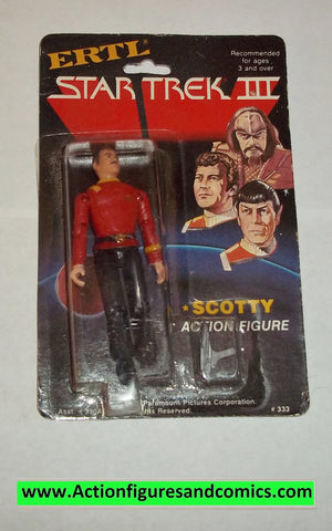 Star Trek III 3 SCOTTY 1984 ertl vintage action figures moc mip mib