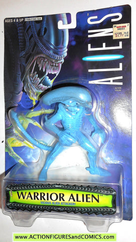 aliens vs predator kenner WARRIOR ALIEN BLUE 1996 KB toys movie moc mi ...