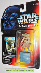 star wars action figures YODA red card power of the force hasbro