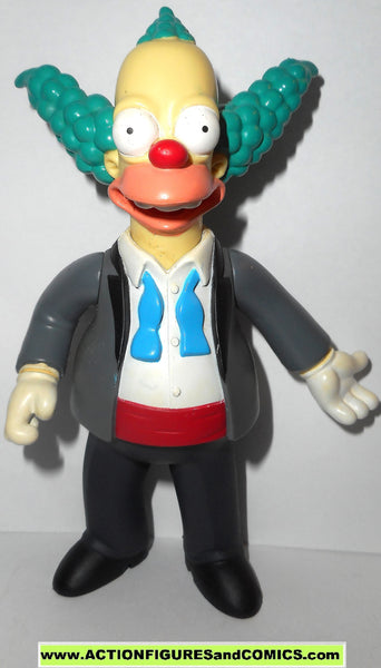 simpsons KRUSTY the CLOWN tuxedo playmates series 9 wos toy action fig ...