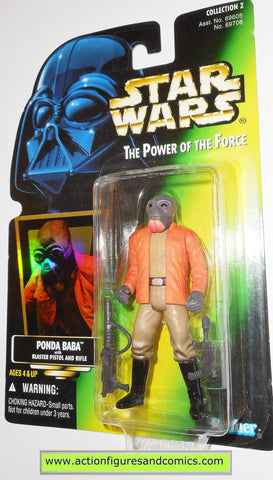 star wars action figures PONDA BABA .00 GRAY beard power of the force hasbro toys moc