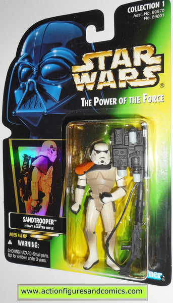 star wars action figures SANDTROOPER green card power of the force 199 ...