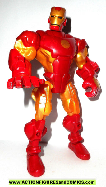 Marvel Super Hero Mashers IRON MAN gold armor 6 inch universe action f ...