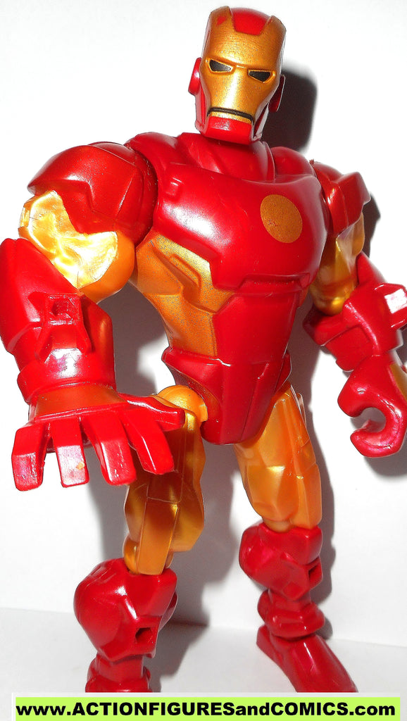 Marvel Super Hero Mashers IRON MAN gold armor 6 inch universe action f ...