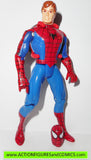 Spider-man the Animated series PETER PARKER unmasked toy biz action figures