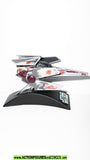 star wars titanium V-WING Starfighter rebel 2007 complete