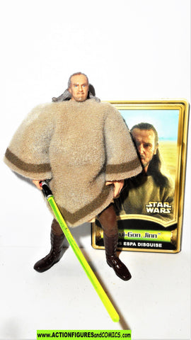 2000 Hasbro Star Wars Power of the Jedi Qui-Gon Jinn Mos Espa 3.75