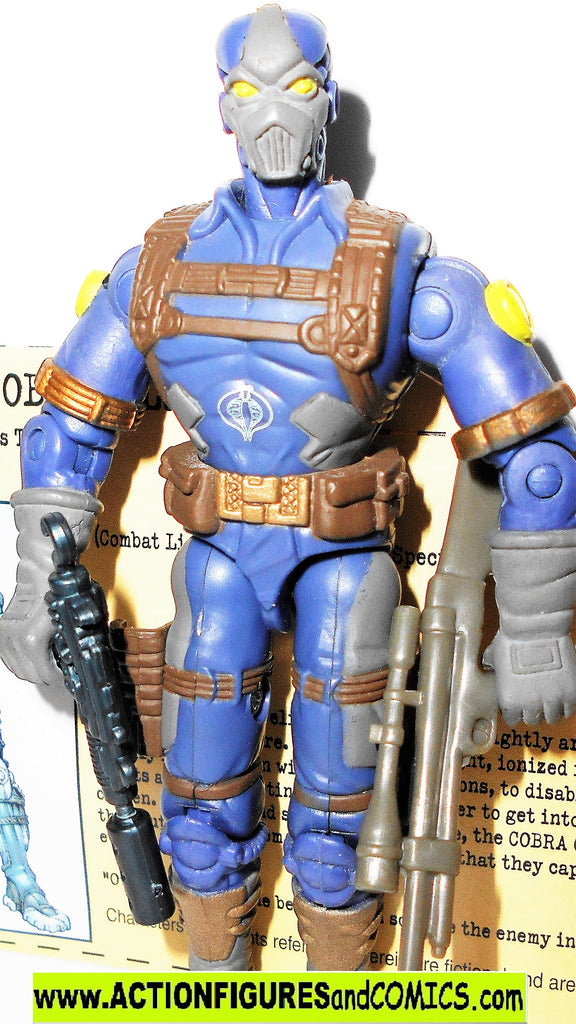 gi joe COBRA CLAWS 2002 v4 blue complete g.i joe vs cobra action figur ...