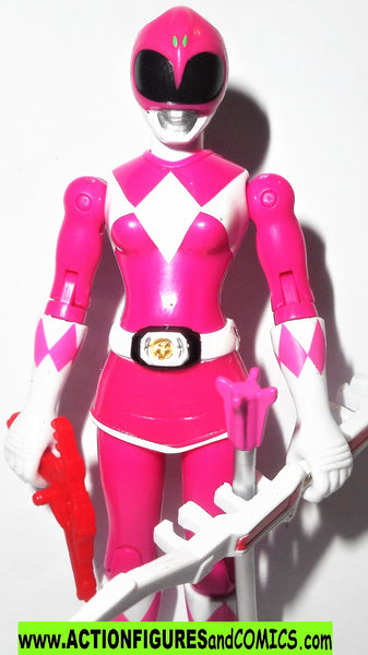 Power Rangers PINK RANGER 5 inch Mighty Morphin then now bandai ...