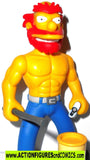 simpsons GROUNDSKEEPER WILLIE Ragin' playmates shirtless 100%