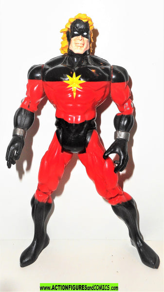 marvel universe toy biz CAPTAIN MARVEL gold 1997 complete ...