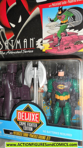 BATMAN animated series GROUND ASSAULT BATMAN deluxe 1993 kenner moc ...