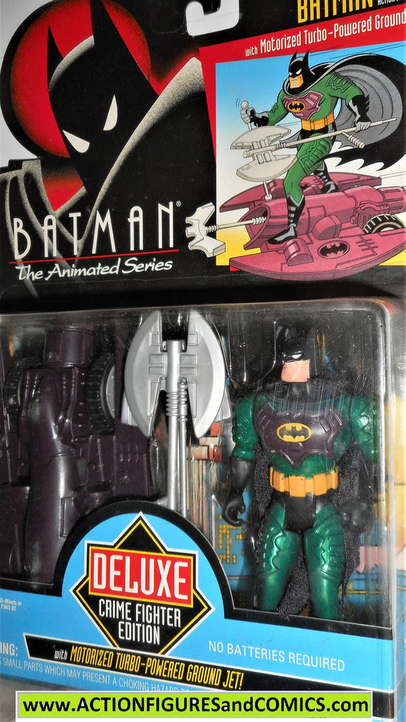 BATMAN animated series GROUND ASSAULT BATMAN deluxe 1993 kenner moc ...