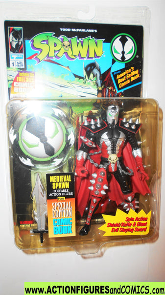 Spawn MEDIEVAL SPAWN 1994 series 1.5 black silver repaint moc ...