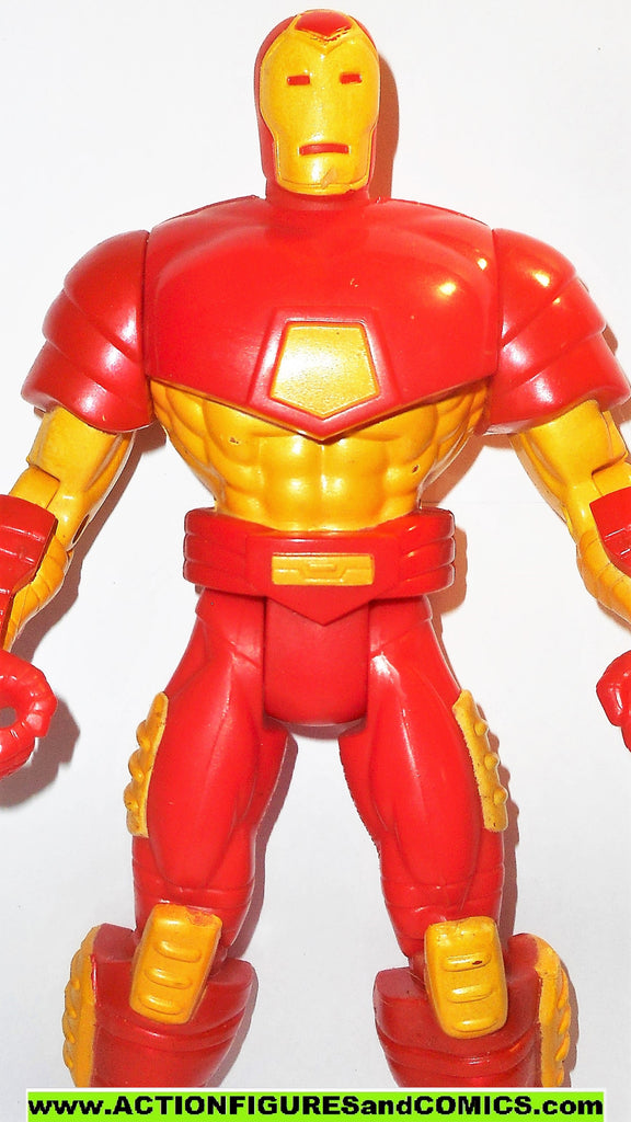 marvel universe toy biz IRON MAN 10 inch animated deluxe collectors ...