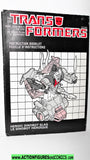 Transformers SLAG 1985 instruction booklet vintage triceratops bi-lingual g1 1