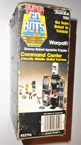 gobots WARPATH 6 inch super go bots Apache copter transformers moc mib –  ActionFiguresandComics