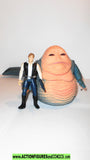 star wars action figures JABBA the HUTT & HAN SOLO beast rider 1997