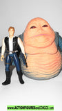 star wars action figures JABBA the HUTT & HAN SOLO beast rider 1997