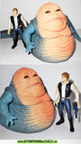 star wars action figures JABBA the HUTT & HAN SOLO beast rider 1997