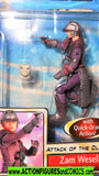 star wars action figures ZAM WESELL 2002 quick draw bounty hunter moc