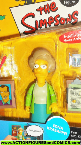 Simpsons EDNA KRABAPPEL 2001 Playmates world of springfield wos moc