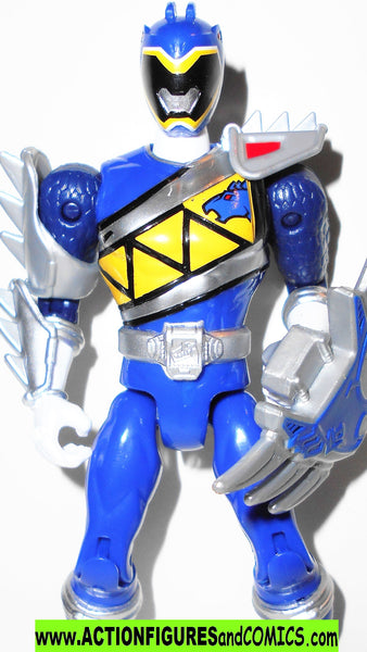 Power Rangers BLUE RANGER 5 inch Dino Steel super Charge bandai ...