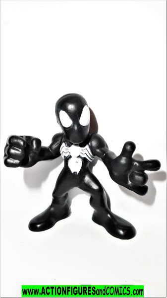 Marvel Super Hero Squad SPIDER-MAN black suit complete pvc ...