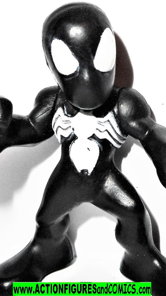 Marvel Super Hero Squad SPIDER-MAN black suit complete pvc ...