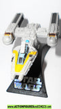 star wars titanium Y-WING fighter yellow 2006 galoob metals