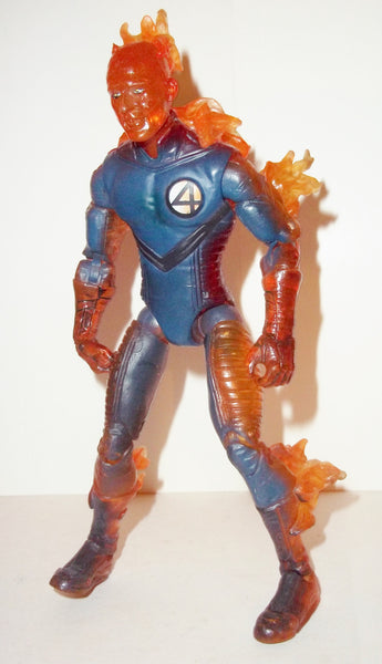 marvel legends HUMAN TORCH with MOTORCYCLE complete fantastic four ...